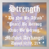 Strength And Peace Michael Archangel-Customize Poster