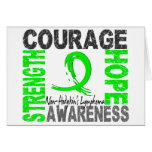 Strength Courage Hope Non-Hodgkin's Lymphoma Card