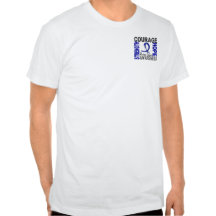Strength Courage Hope Rectal Cancer Tee Shirts