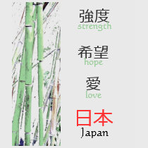 'Strength, Hope & Love' Japan Relief T-shirt