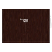strength lies solely in my tenacity greeting card