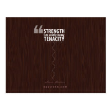strength lies solely in my tenacity motivation post cards