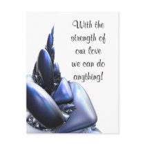 Strength of Love Motivational Post Cards