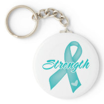 Strength - Ovarian Cancer Keychain