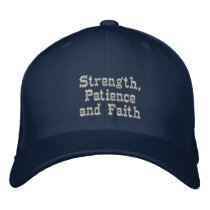 Strength,Patience & Faith_ Embroidered Hat embroidered hats