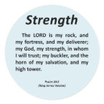 Strength Psalm 18-2 Stickers