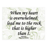 Strength Psalm 61-2 Postcard