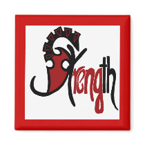 Strength saying magnets