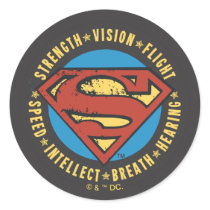 Strength, Vision, Flight Round Sticker