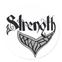 strength whale tail stickers