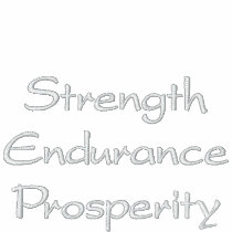 StrengthEnduranceProsperity Zip Hoodie embroidered shirts