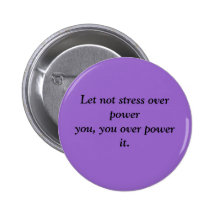 Stress Free Pinback Button