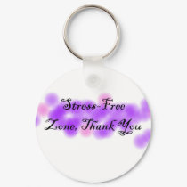 Stress Free Zone Key Chain keychains by Deedles_Dee Stress Free Zone Key Chain keychains