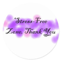 Stress Free Zone Stickers by Deedles_Dee Stress Free Zone Stickers