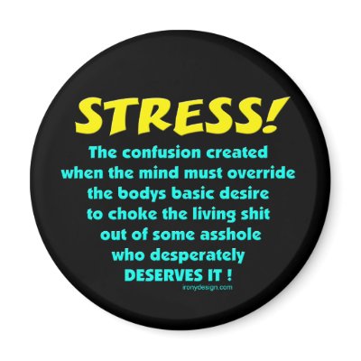 Stress Humor Magnets by ironydesign