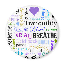 Stress-relief Calm & Relaxing Typography Refrigerator Magnet