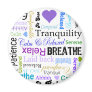 Stress-relief Calm & Relaxing Typography Refrigerator Magnet