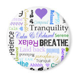 Stress-relief Calm &amp; Relaxing Typography Refrigerator Magnet