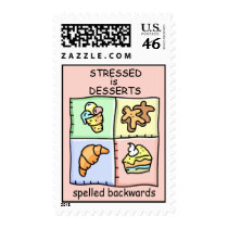 STRESSED is DESSERTS spelled backwards - Postage postage