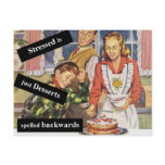 Stressed is Desserts Spelled Backwards Post Cards