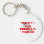 stressed out pharmacy student keychain