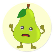 Stressed Pear: Bad Fruit Gang Sticker