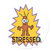 Stressed stickers