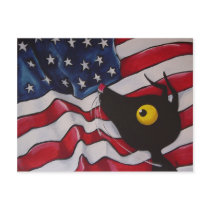 Stressie Cat in the USA! postcards