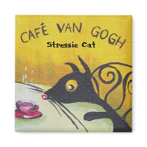 Stressie Cat magnets