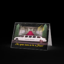 Stretch Limo V.I.P.  (customizable) cards