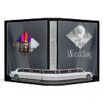Stretch Limo Wedding Album w/ Photo Insert on Back 3 Ring Binders