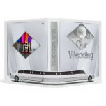 Stretch Limo Wedding Album w/ Photo Insert on Back Vinyl Binder