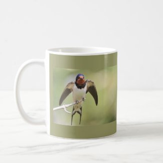 Stretching Swallow mug