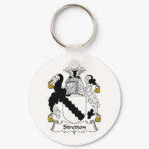 Stretton Family Crest keychains by coatsofarms Stretton Family Crest keychains