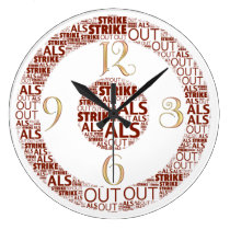 Strike Out ALS  Round (Large) Clock wall clocks