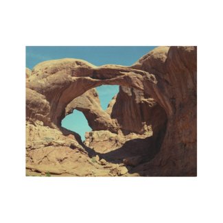 Striking Double Arch Wood Poster