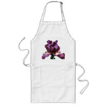 Striking Purple Iris aprons by charlesblack7 Striking Purple Iris aprons