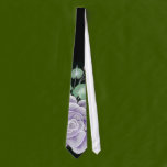 Striking Sterling Silver Rose Tie