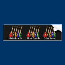 String Dynasty Electric Guitar bumper stickers