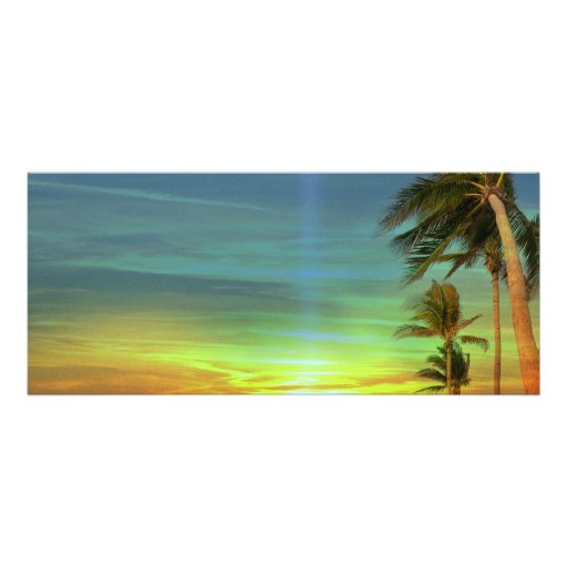 String Lights Palms Wedding Boarding Pass Tickets Custom Invitation