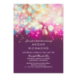 String Lights Purple Bridal Shower Card