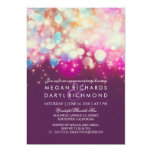 String Lights Purple Engagement Party Card