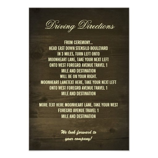 string lights rustic country reception cards