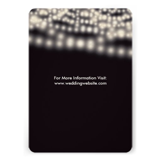 String Lights Wedding Invitation