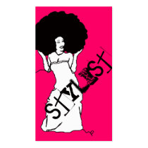 string me along salon (appointment card) business cards
