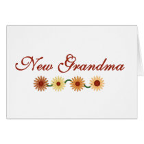String of Flowers New Grandma cards