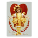 String of Hearts Card
