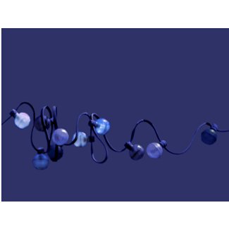 String of Lights Blue Postcard postcard