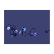 String of Lights Blue Postcard