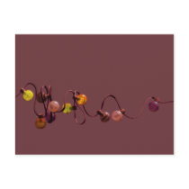 String of Lights Deep Pink Postcard